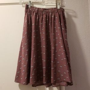Xhiliration Dalmation Skirt M
